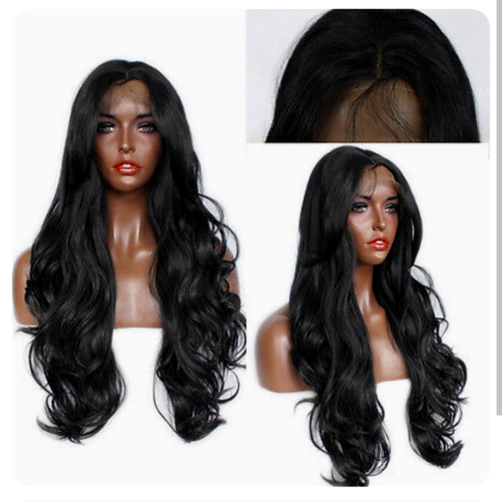 Velvet black hair dream's synthetic wig